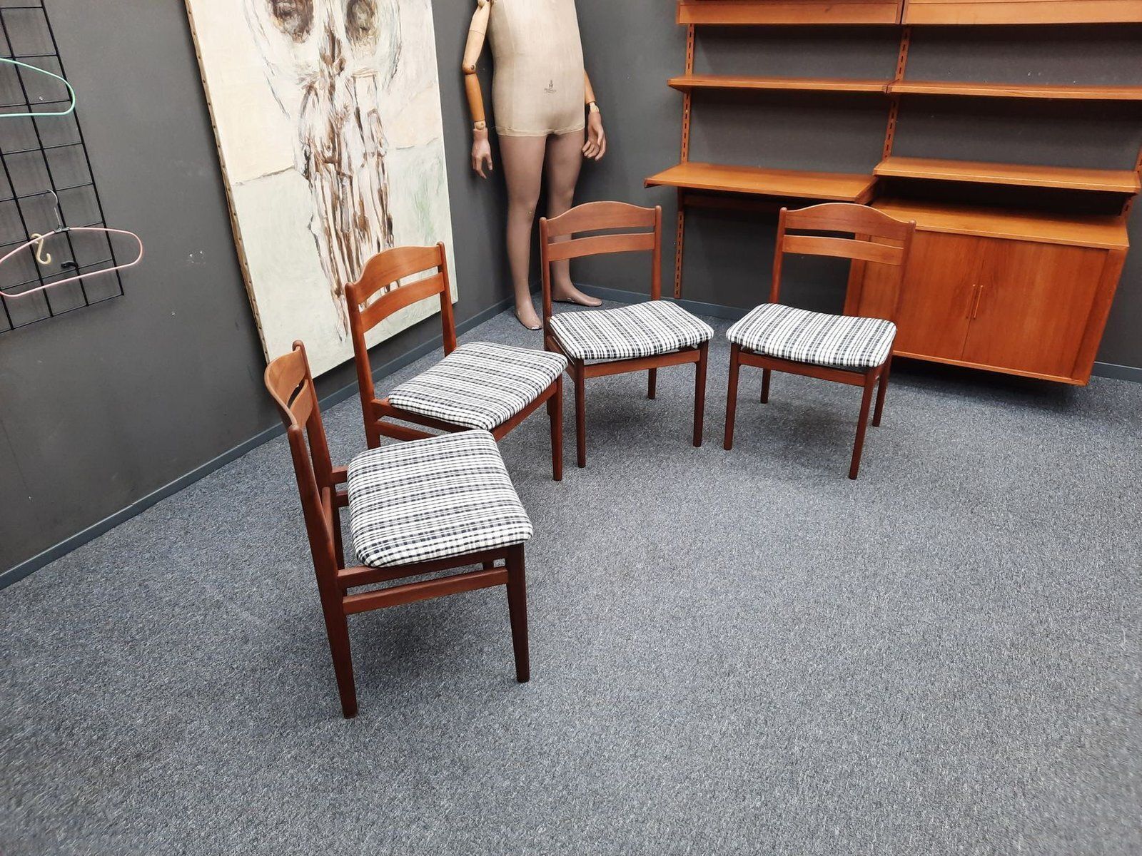 Danish Dining Chairs In Teak From Boltinge Møbelfabrik, 1960s, Set Of 4 photo for sale