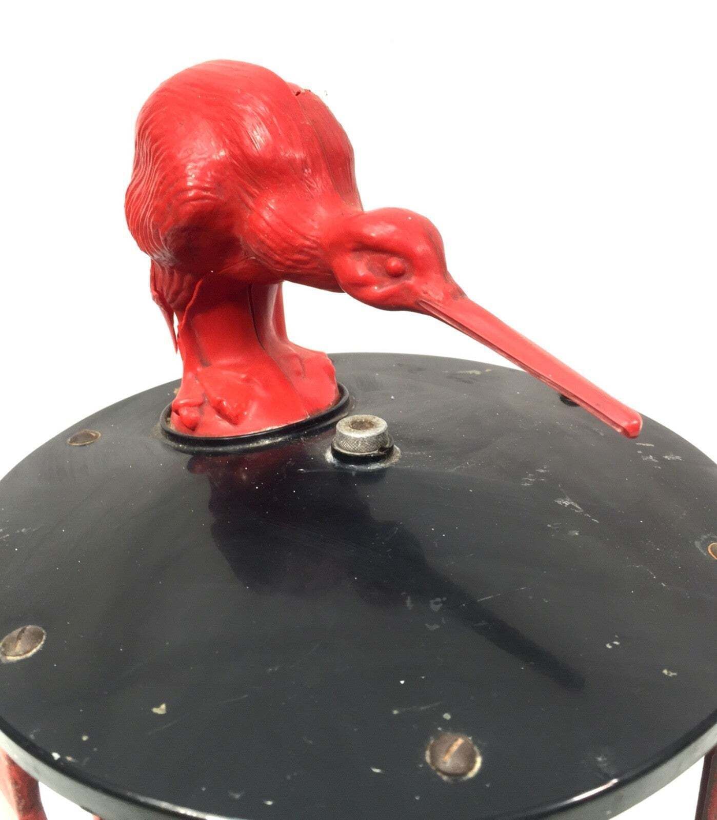 Antique Advertising Mid Century Kiwi Shoe Polish Shop Display Counter Dispenser photo for sale