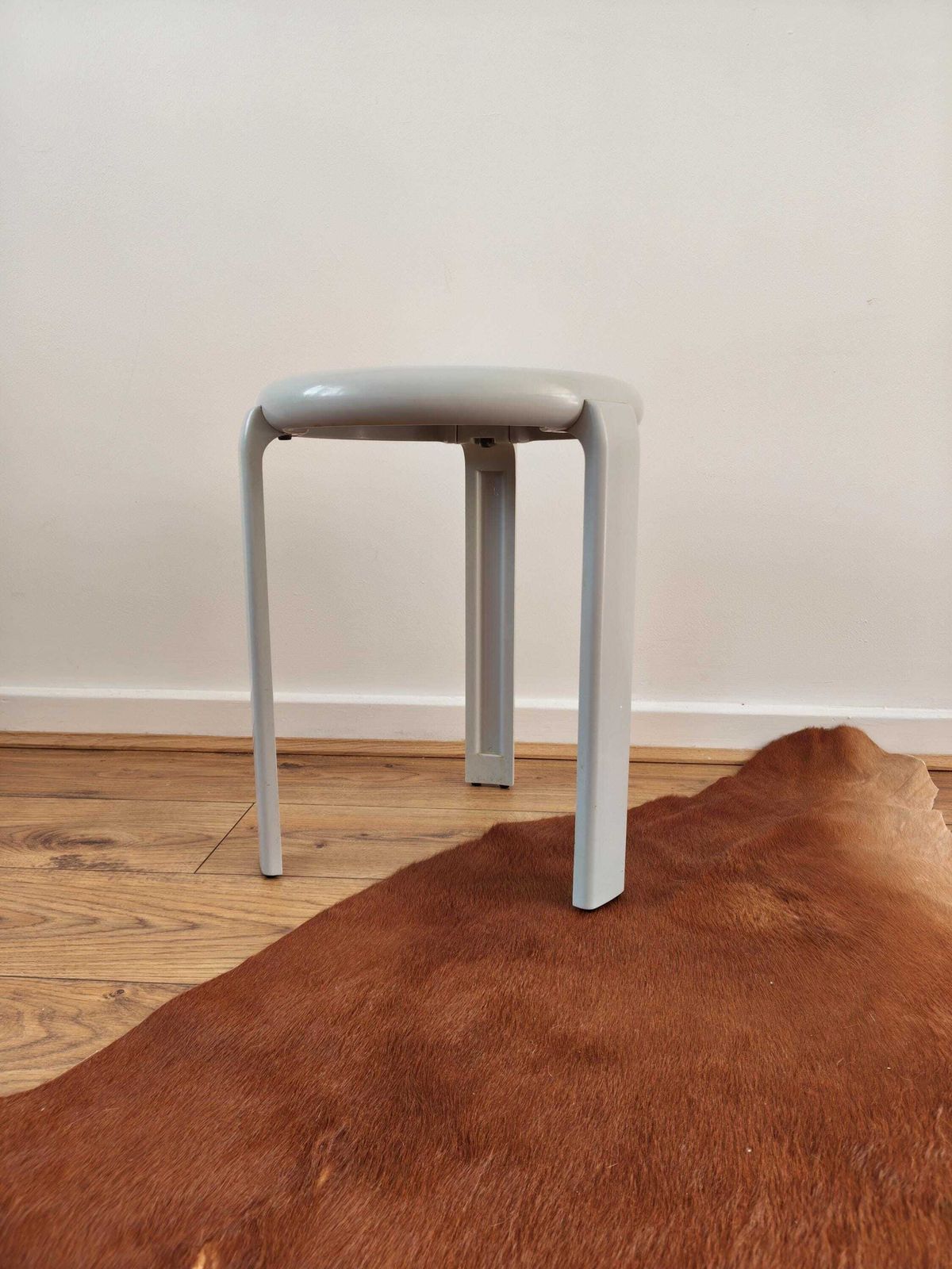 photo furniture Trix Vintage 1980s Stool By Metalplastica Lucchese Made In Italy Grey Minimalist