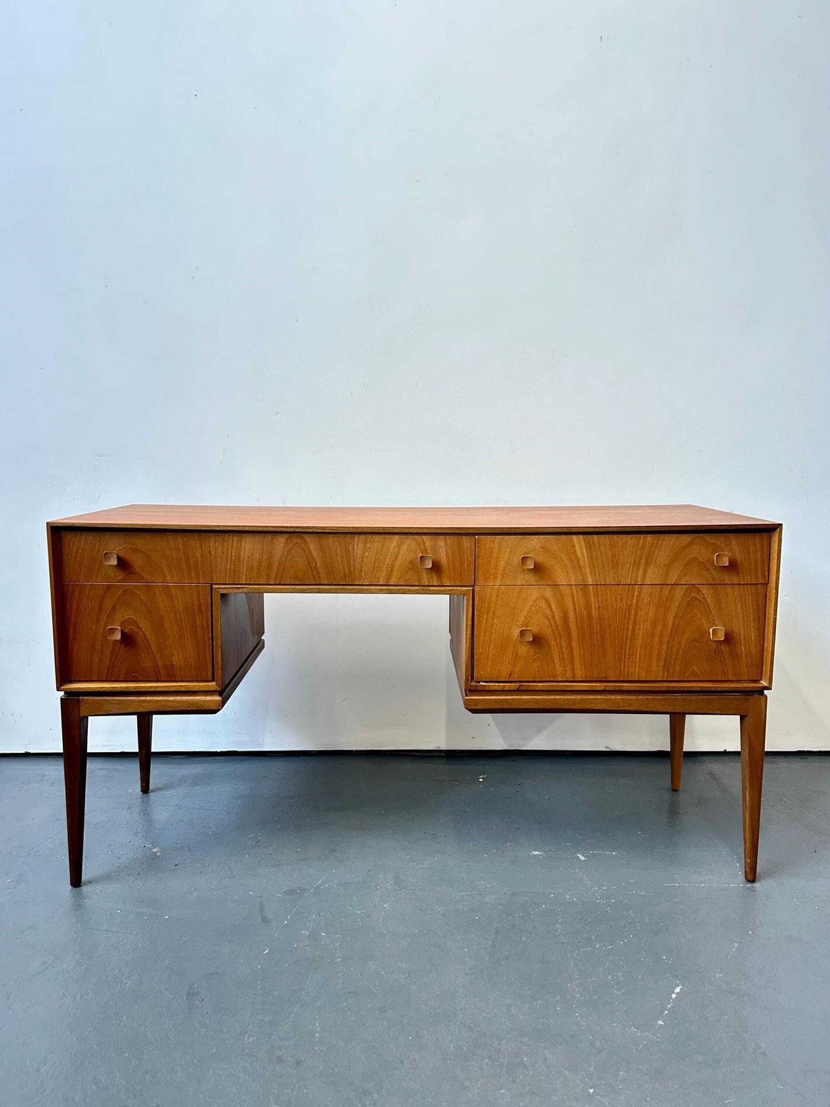 photo for sale Vintage 1960s McIntosh Teak Desk. Danish Retro Mid Century