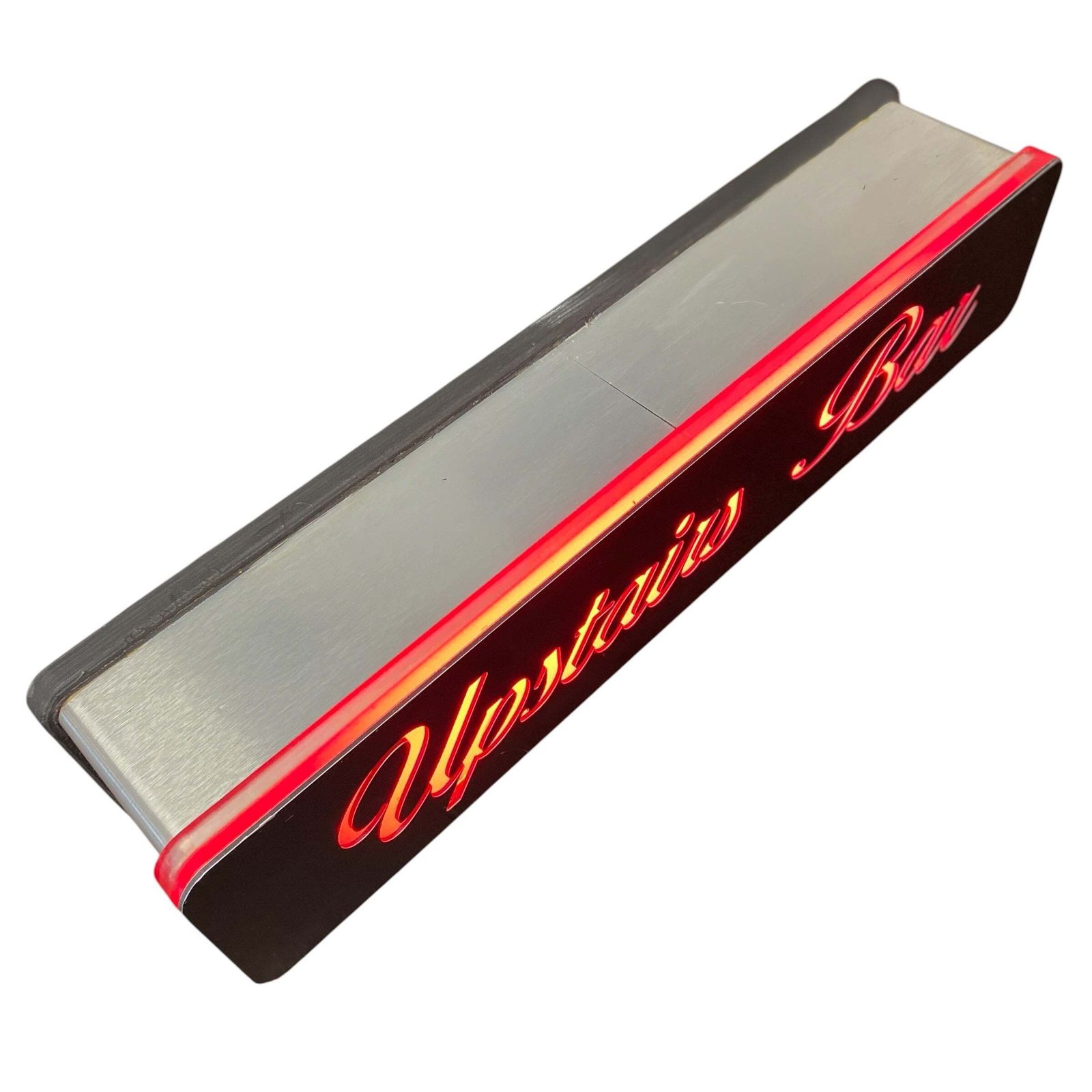 Illuminated Upstairs Bar Sign Led photo vintage