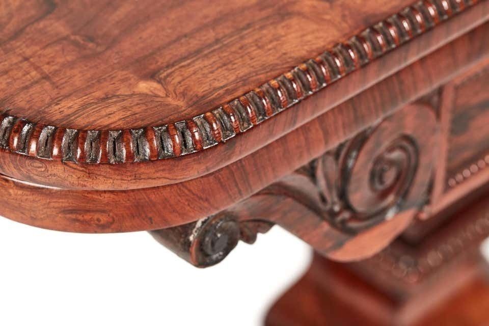 Antique Early 19th Century William IV Rosewood Card Table photo Furniture