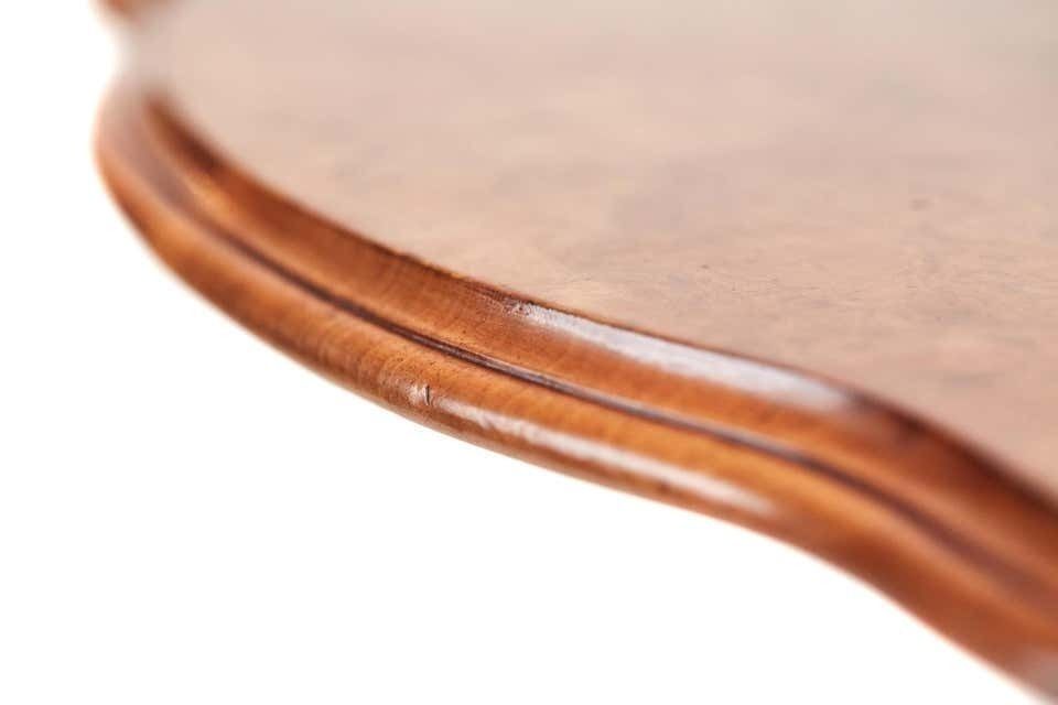 Fine Quality Antique Victorian Burr Walnut Tilt Top Centre Table, Circa 1850 photo buy