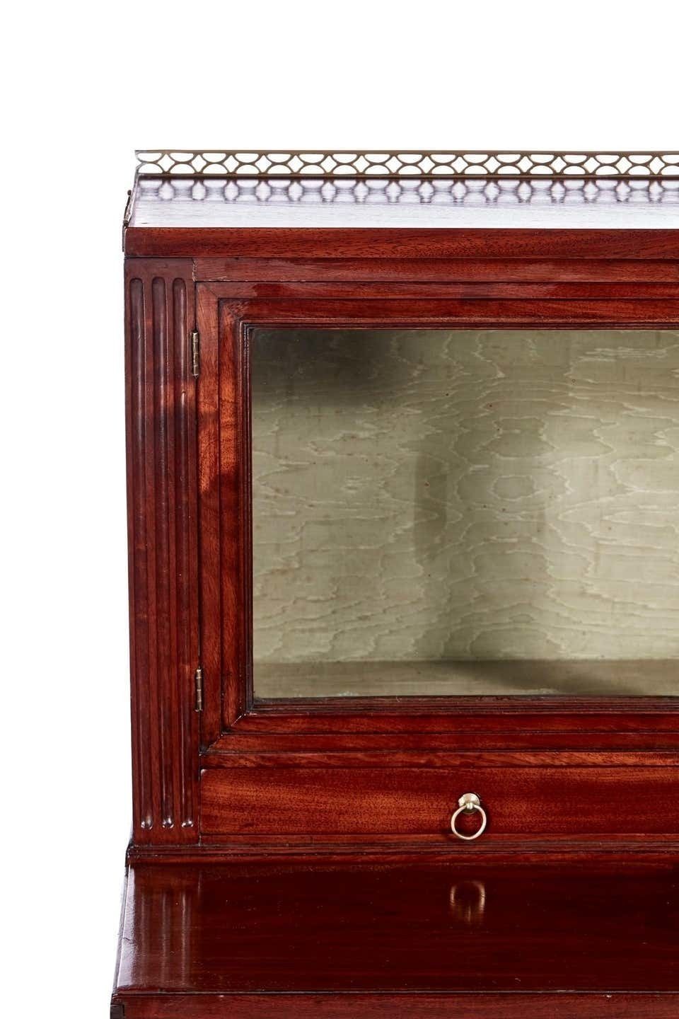 Quality Antique French Mahogany Fold Down Desk photo Furniture