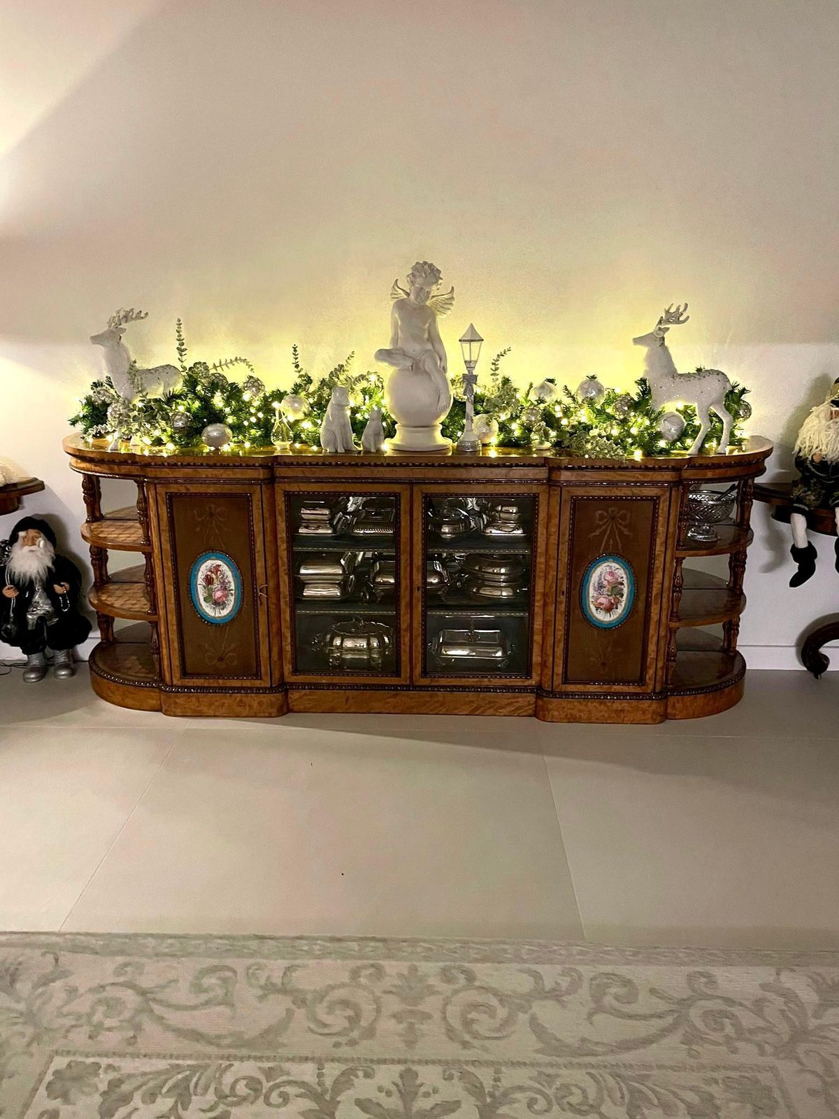 Magnificent Exhibition Quality Large Satinwood Inland & Ormolu Mounted Credenza/Sideboard photo furniture