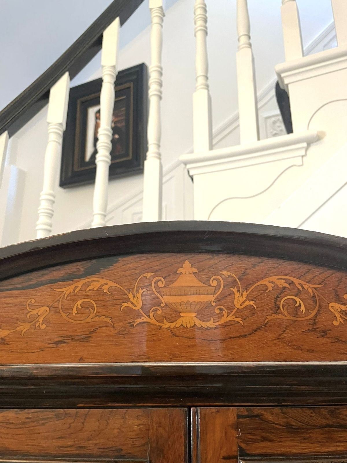 Antique Quality Rosewood Inlaid Side Cabinet photo Furniture