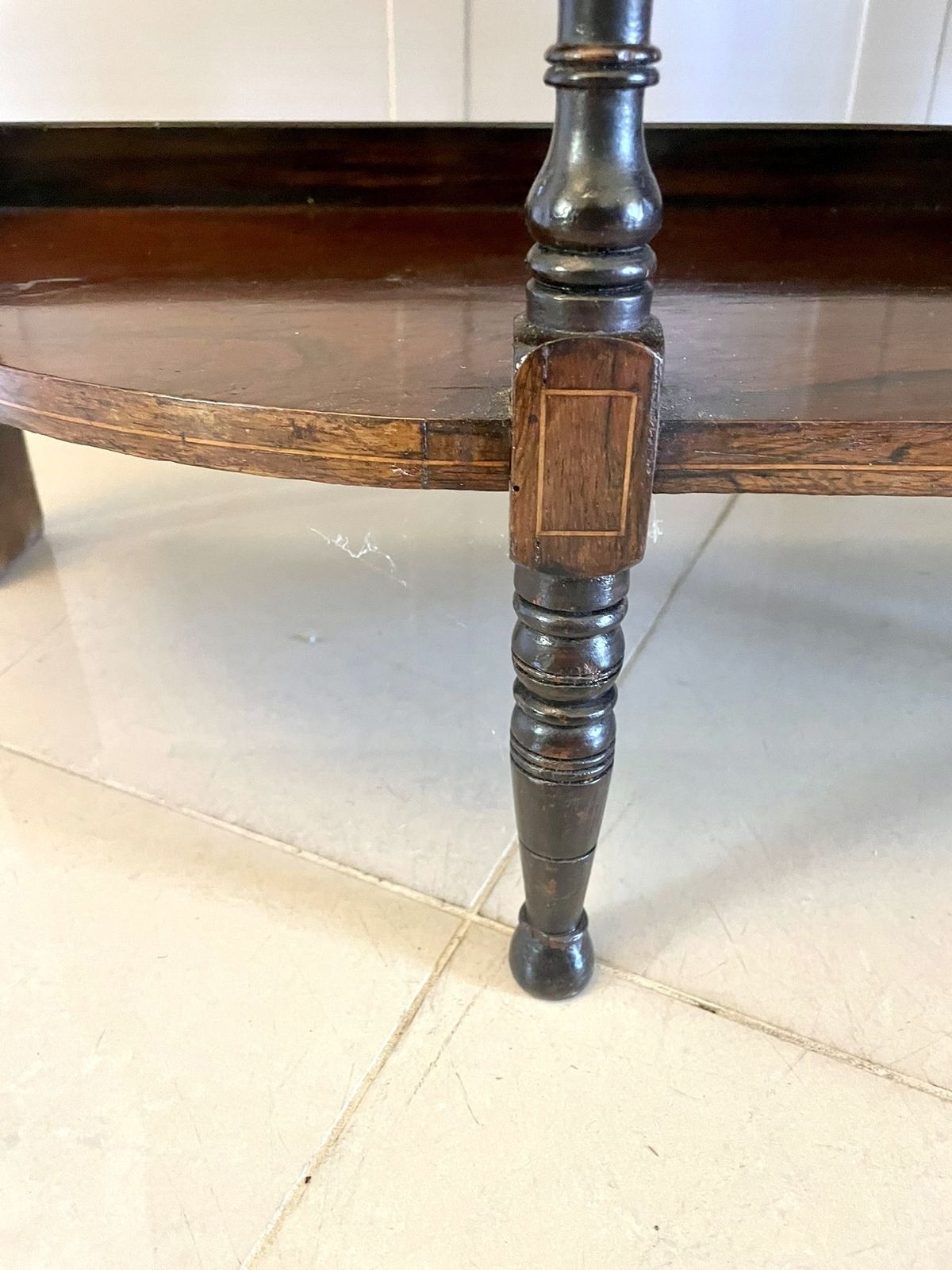 Antique Quality Rosewood Inlaid Side Cabinet photo vinterior