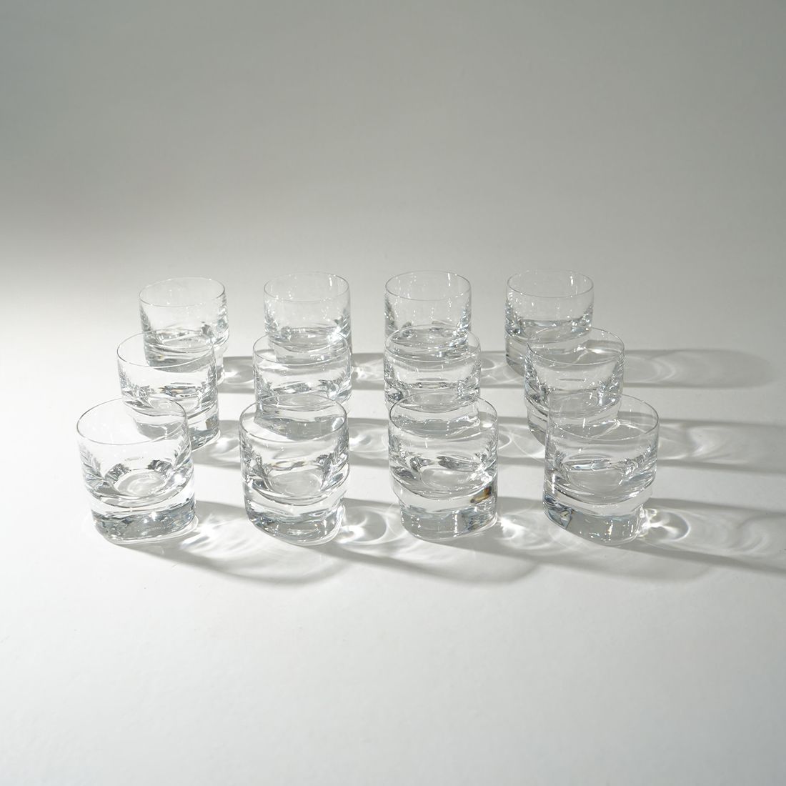 12 “Pitagora” Glasses By Marco Zanuso For Arnolfo Di Cambio, 1970s