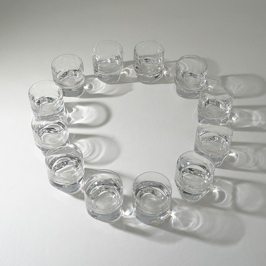 12 “Pitagora” Glasses By Marco Zanuso For Arnolfo Di Cambio, 1970s photo 765.0