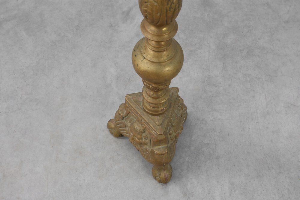 photo for sale Large 19th Century Copper Church Candleholder, France