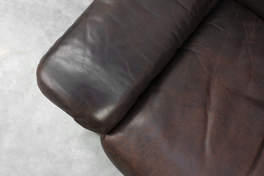 photo buy Mid Century Modern Ds‑66 Relax Chair In Brown Leather From De Sede, Switzerland, 1960s