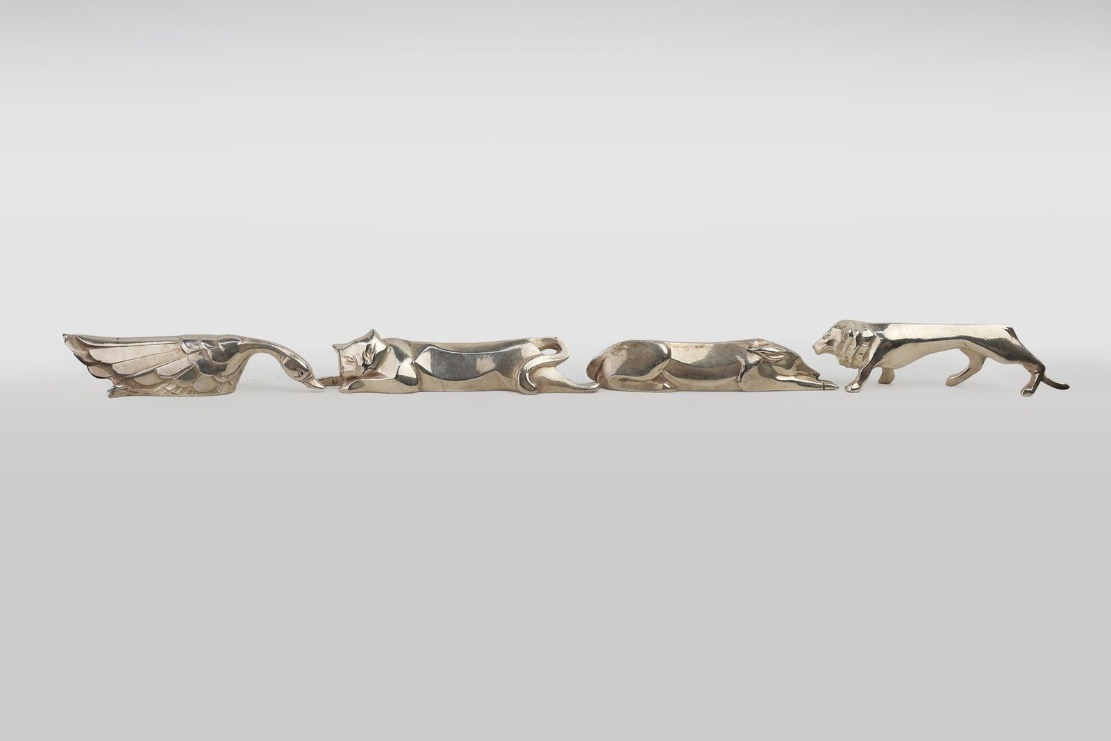 Menagerie By Edouard Marcel Sandoz For Christofle Gallia, France, 1920s, Set Of 12 photo vinterior