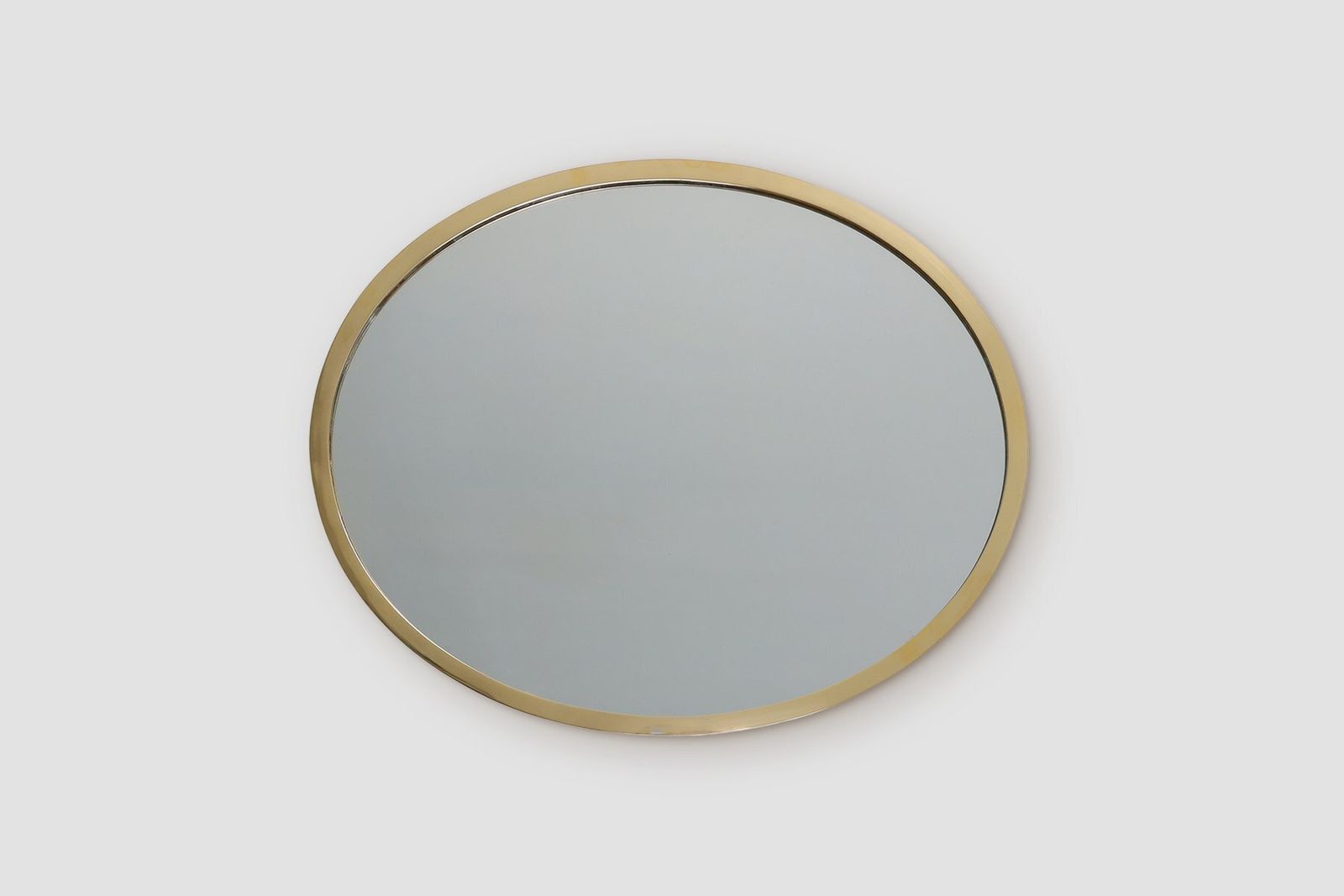 Art Deco Copper‑Plated Metal Mirror, Belgium, 1925 photo furniture