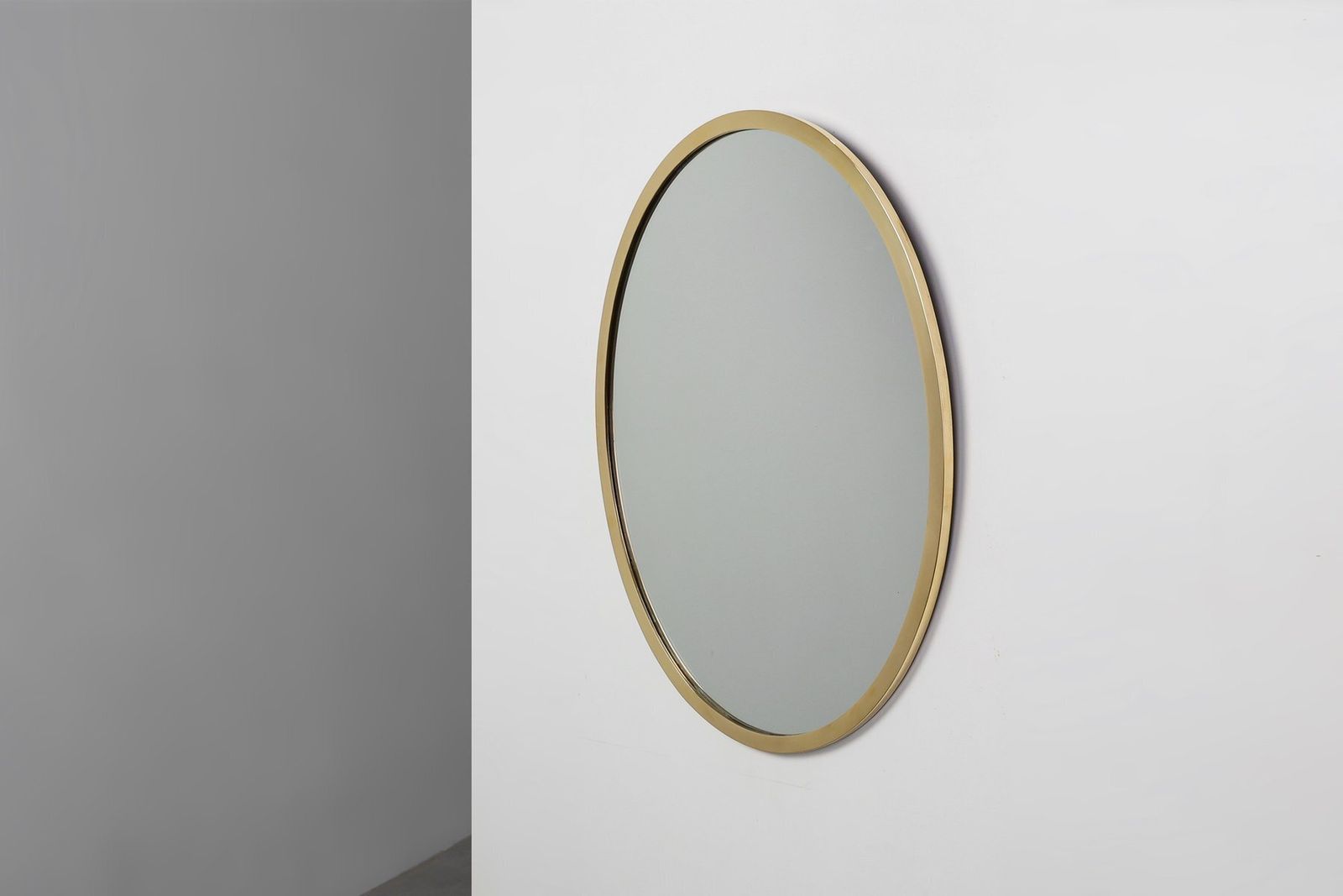Art Deco Copper‑Plated Metal Mirror, Belgium, 1925 photo 1566.0
