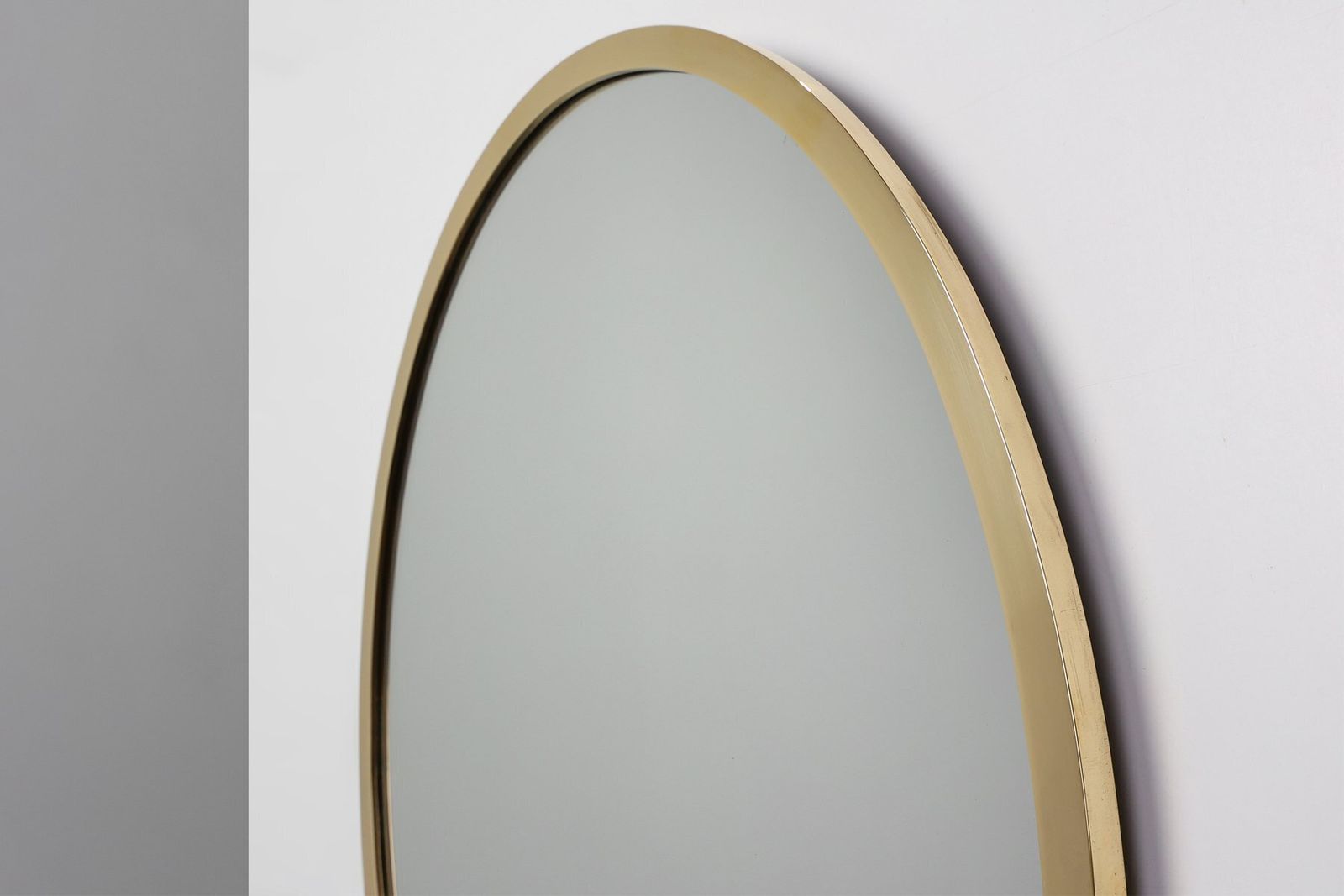 Art Deco Copper‑Plated Metal Mirror, Belgium, 1925 photo vintage