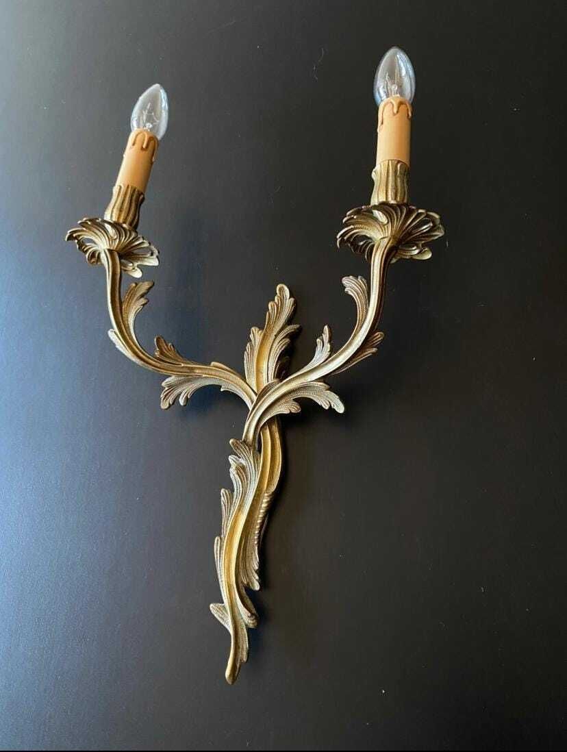 Paire d'appliques d'époque, années 1950 photo vintage