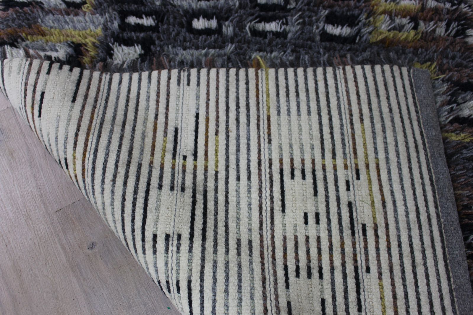 1960’s Swedish Rya Rug Or Wall Hanging photo vinterior