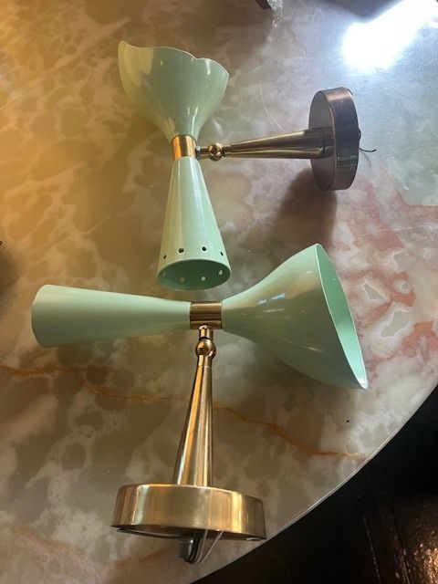 Pair Of 1950's Wall Lights photo for sale