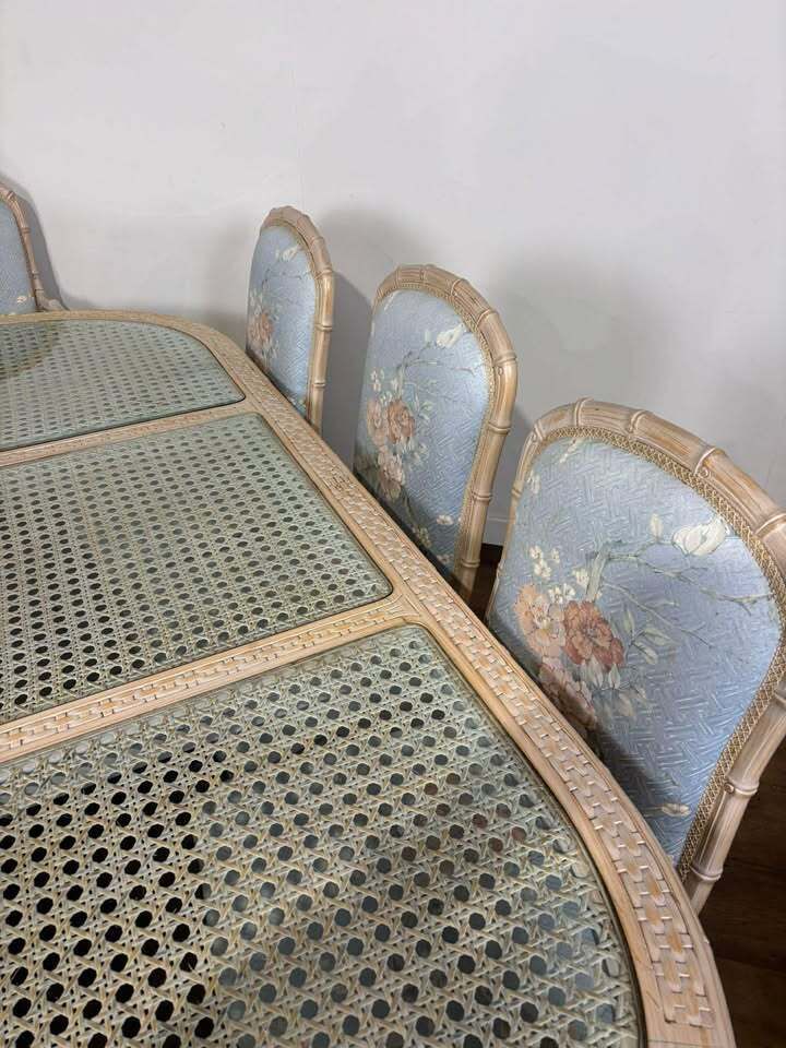 photo buy Eastern Influenced Bamboo Style Dining Suite