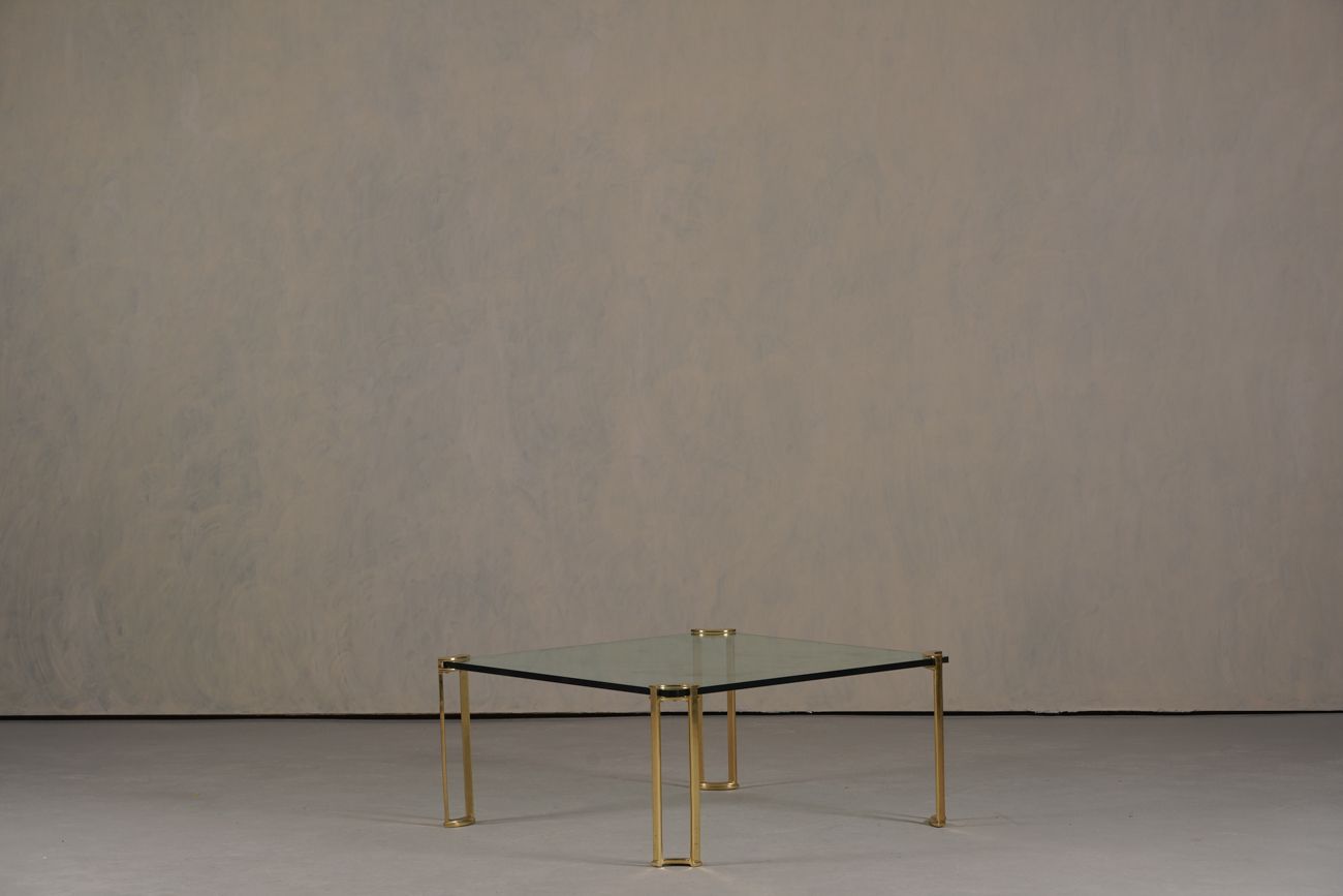 Vintage Bronze And Glass Big Coffe Table By Peter Ghyczy, Germany 1970’s