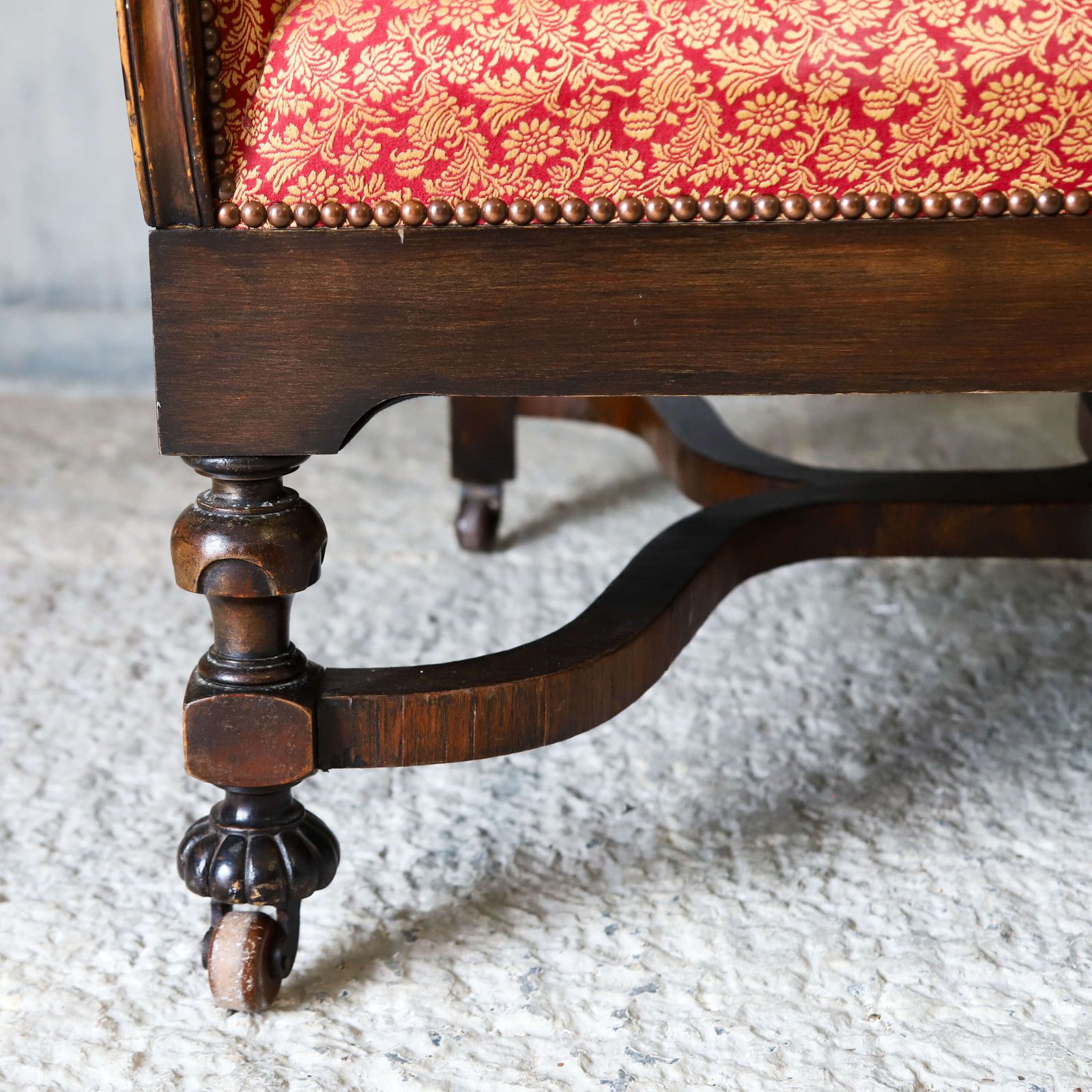 Mid‑19th‑Century English Carolean Style Wing Armchair With Provenance photo vinterior