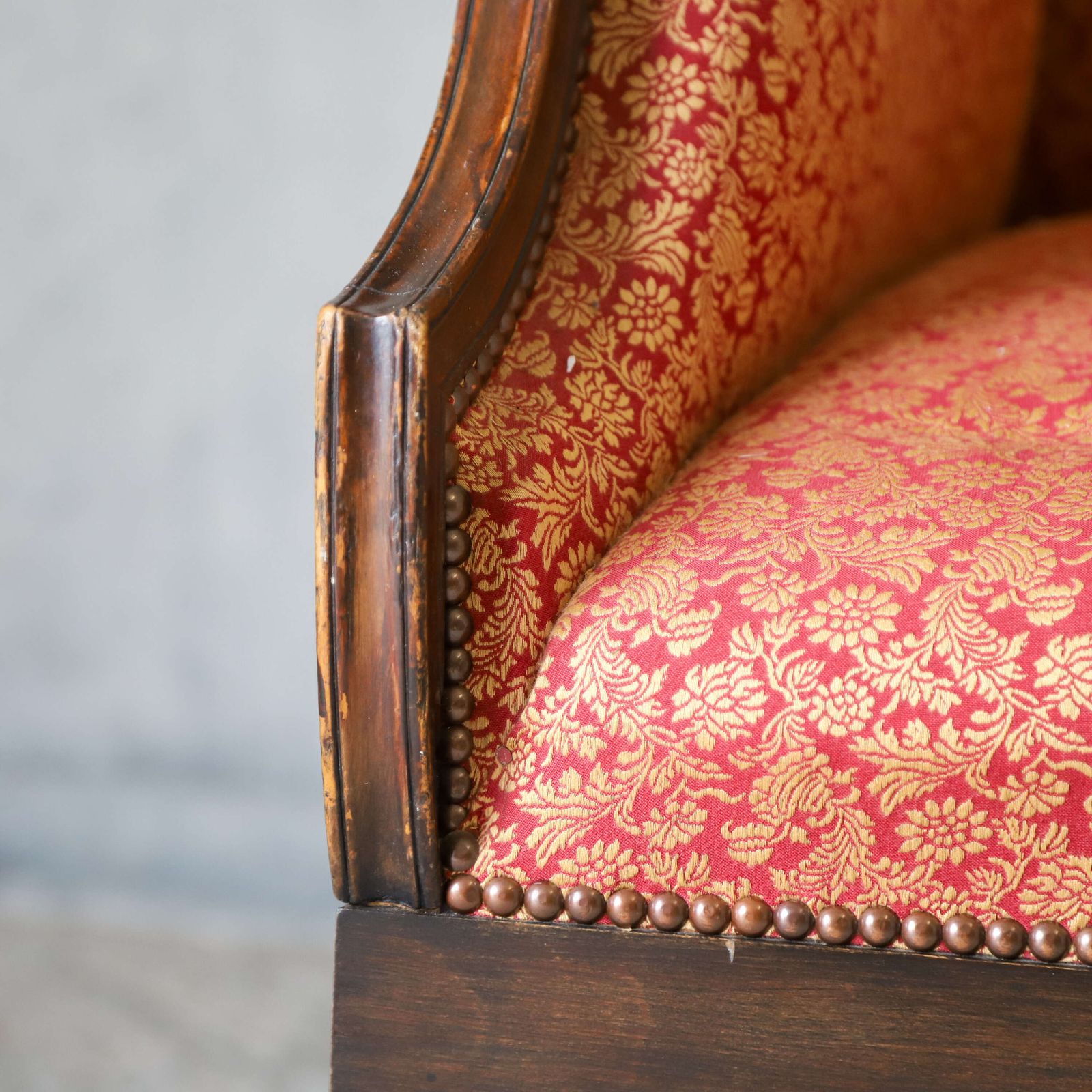 photo furniture Mid‑19th‑Century English Carolean Style Wing Armchair With Provenance