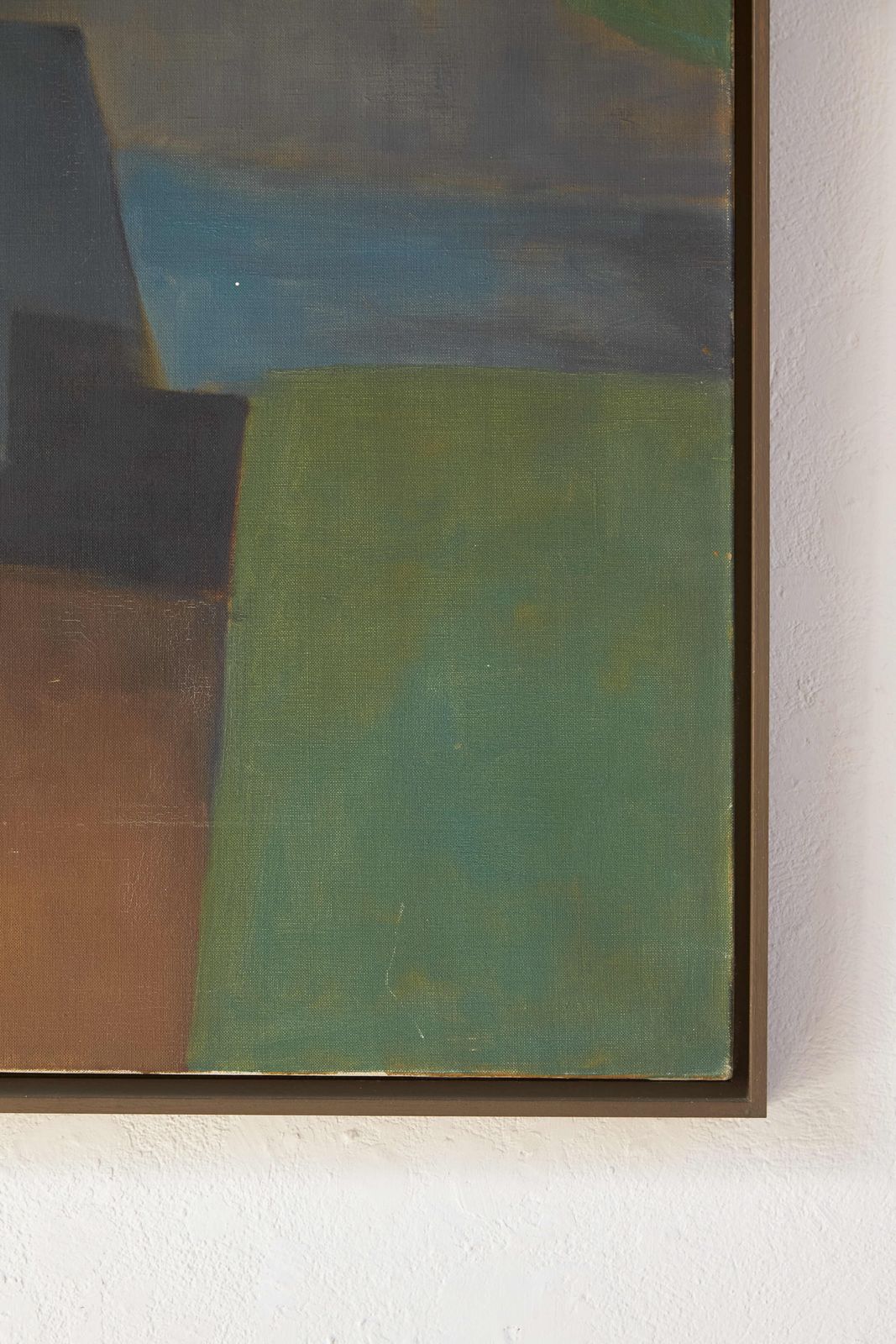 Abstract Landscape In Oil On Canvas By Marie Louise Hardy, C1960 photo for sale