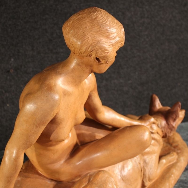 2000.0 Sculpture Art déco française en terre cuite, XXe siècle photo