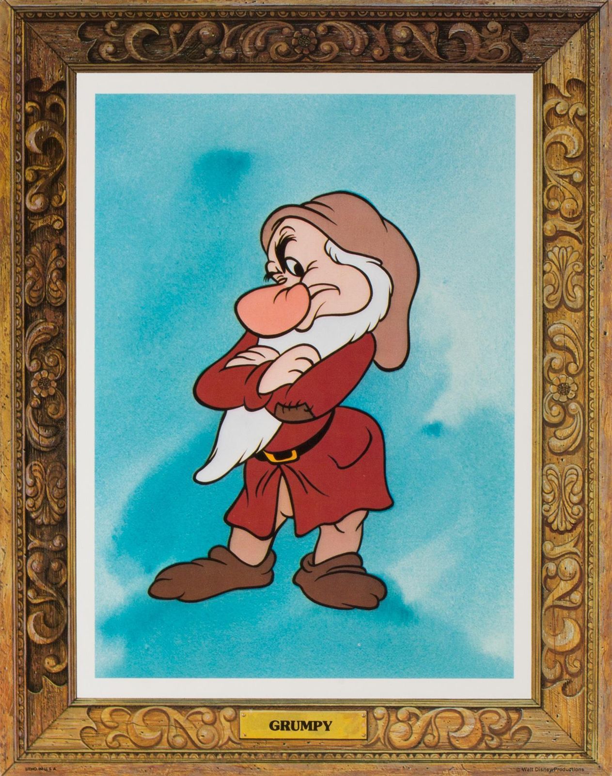 Blanche-Neige et les Sept Nains, affiches lobby cards américaines, R1975 Disney. photo Art