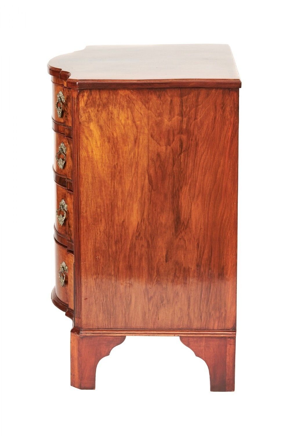 Walnut Serpentine Dutch 17th Century Revival Chest Circa 1920s photo 750.0