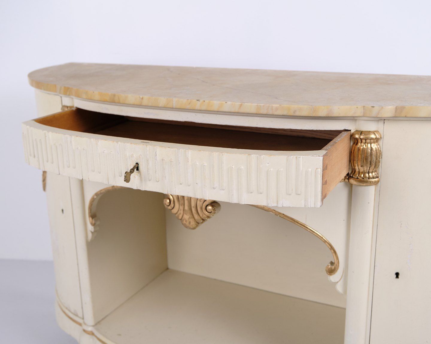 Empire Sideboard With Marble Top By P. Svensen, Copenhagen, Antique Danish Furniture From 1920s photo buy