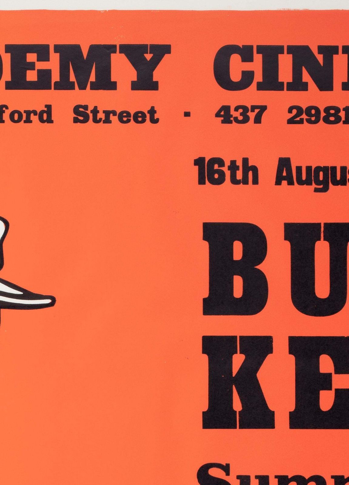 Buster Keaton Summer Season 1970s London Uk Quad Film Movie Poster, Strausfeld. photo Art