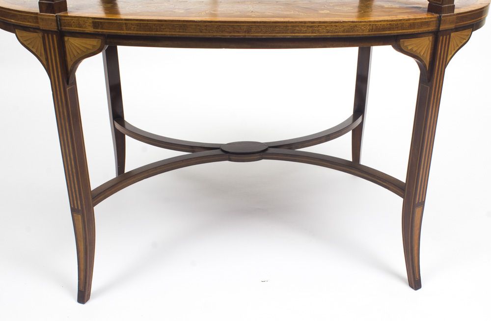 Antique English Mahogany & Satin Wood Etagere Table  19th C photo buy