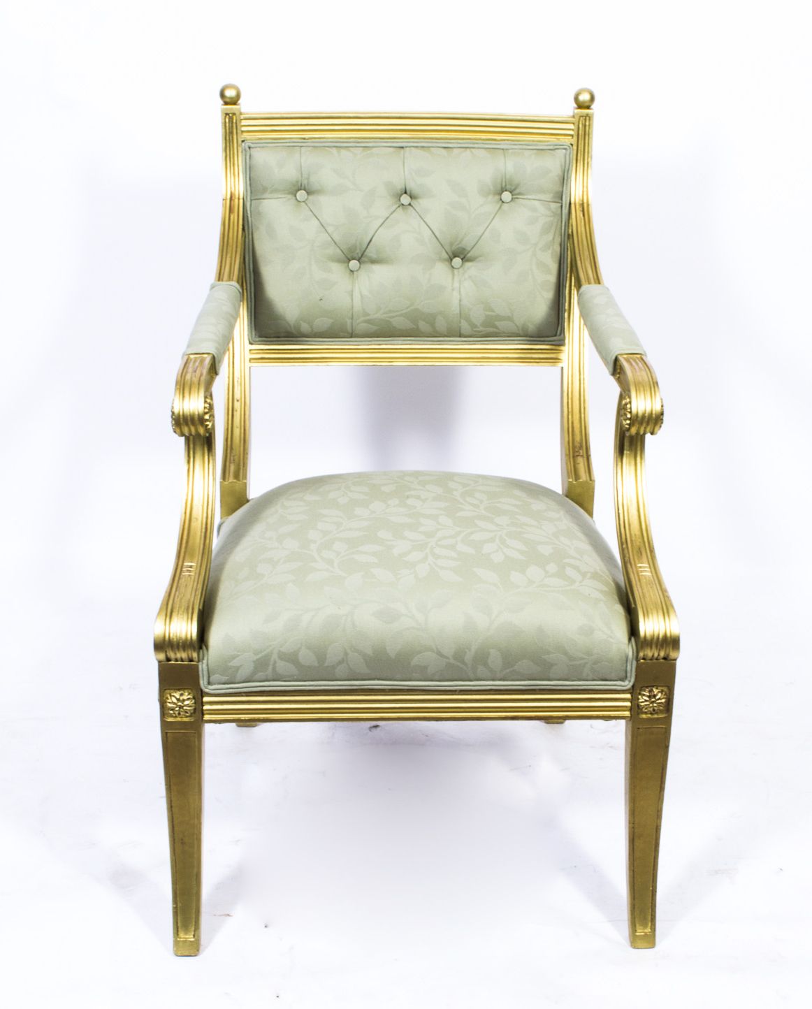 Regency Revival Giltwood Armchair 20th C photo furniture