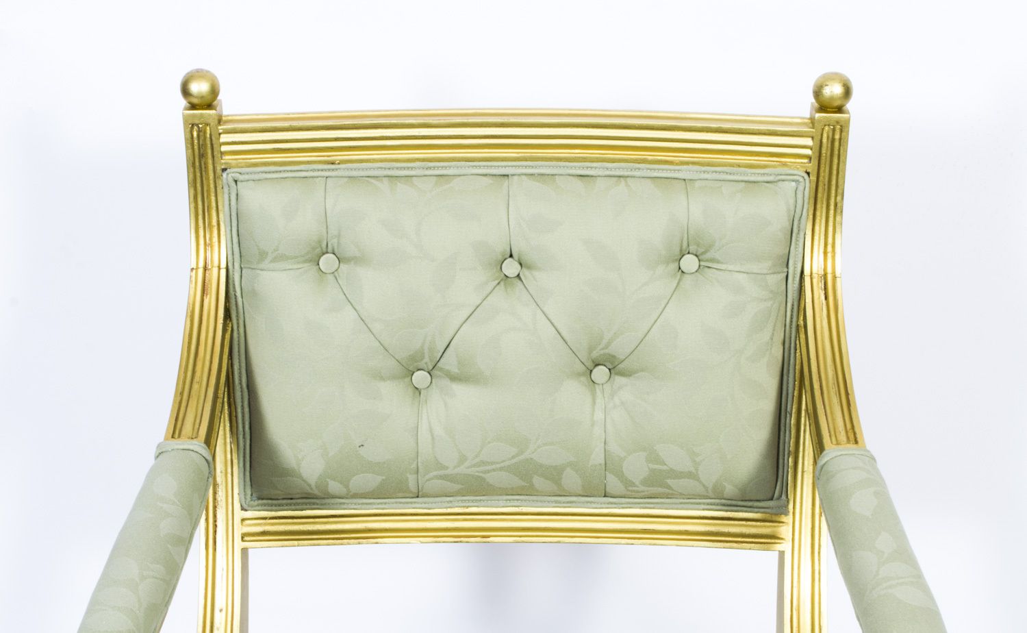 Regency Revival Giltwood Armchair 20th C photo for sale