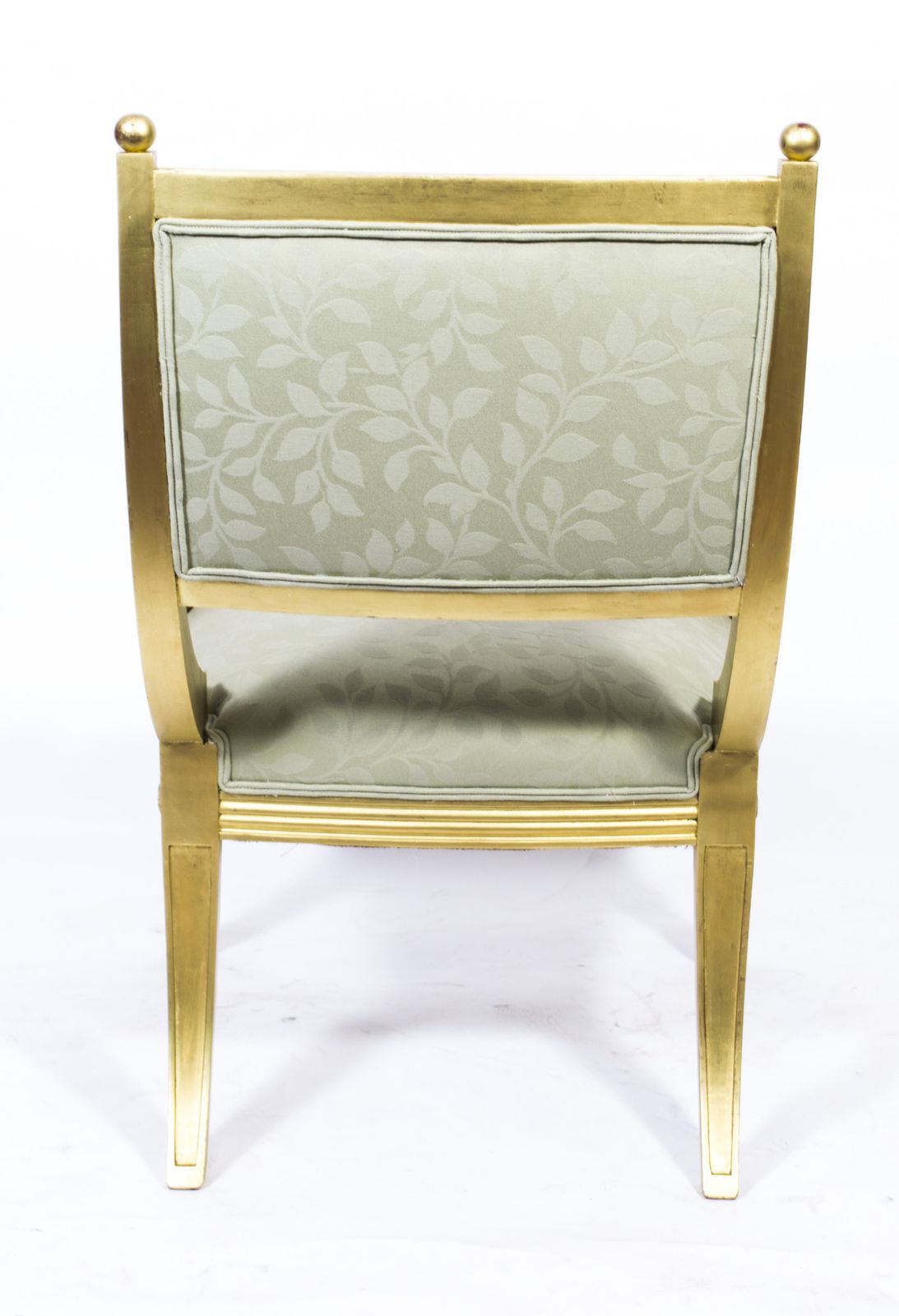 Furniture Regency Revival Giltwood Armchair 20th C photo