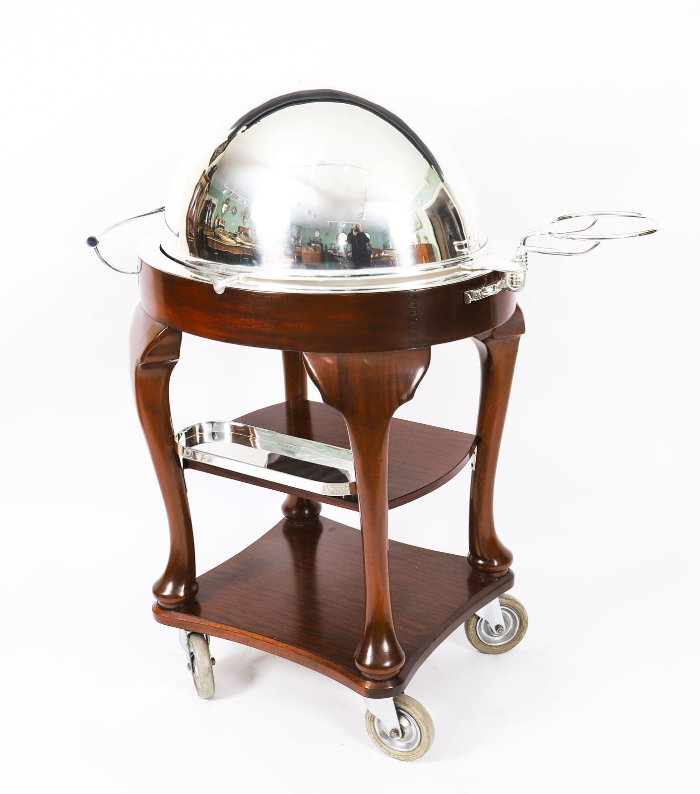 Art Deco Drakes Silver Plated Beef Carving Trolley C1930 photo 10500.0