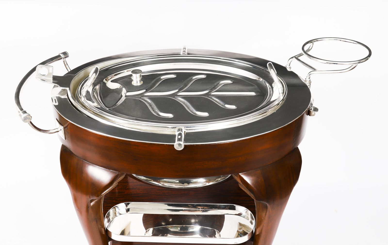 Furniture Art Deco Drakes Silver Plated Beef Carving Trolley C1930 photo