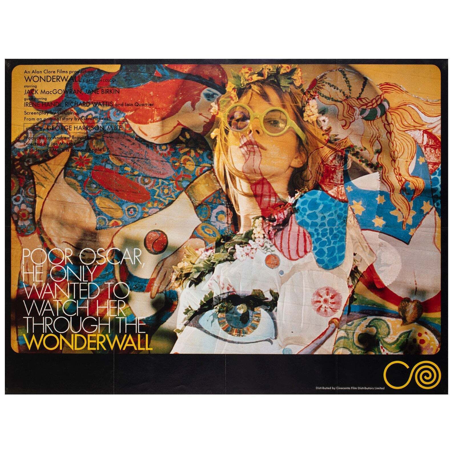 Wonderwall 1969 Uk Quad Film Poster