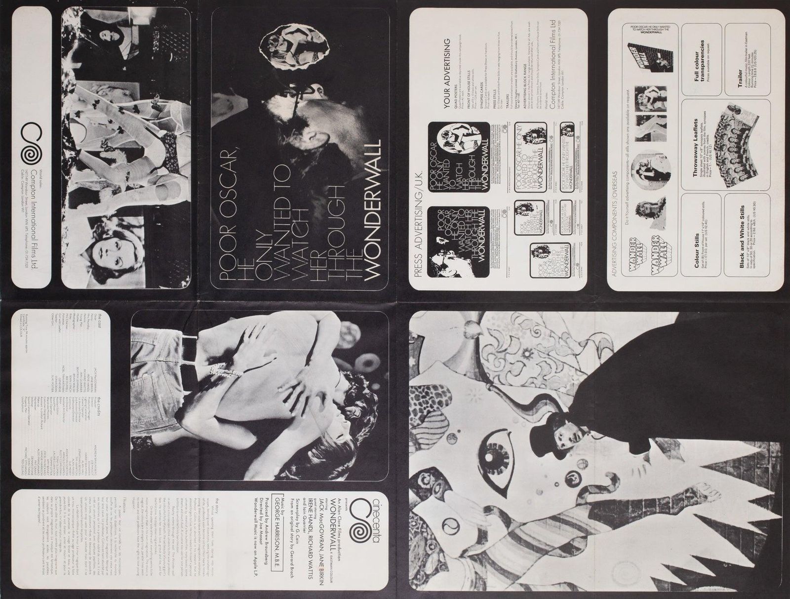 photo furniture Wonderwall 1969 Uk Quad Film Poster