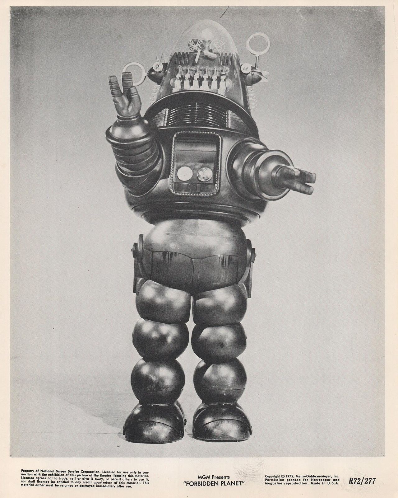 Carte de lobby Forbidden Planet 1956, encadrée photo vinterior