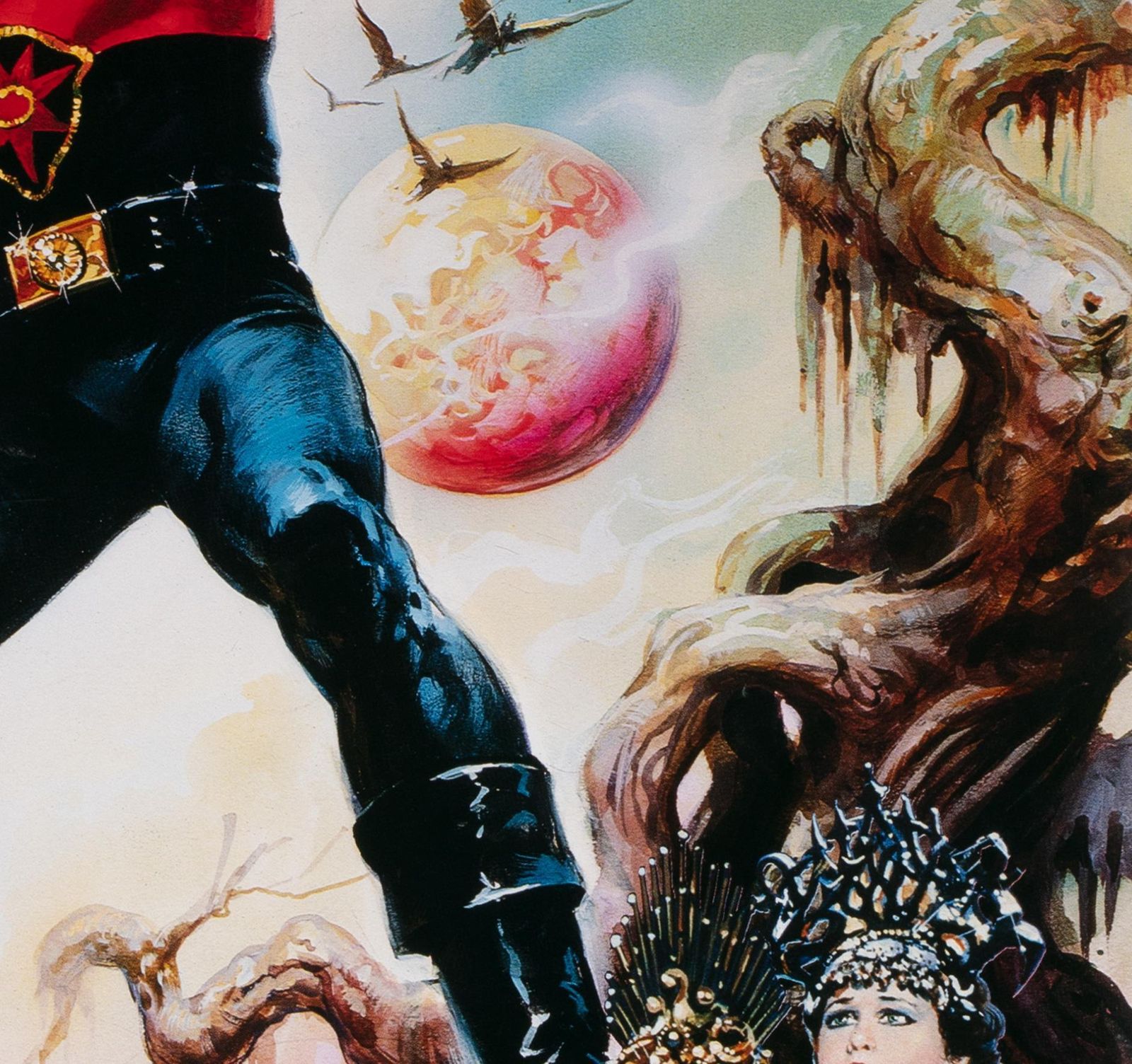 Flash Gordon, affiche de film japonaise, 1980, Casaro. photo vinterior