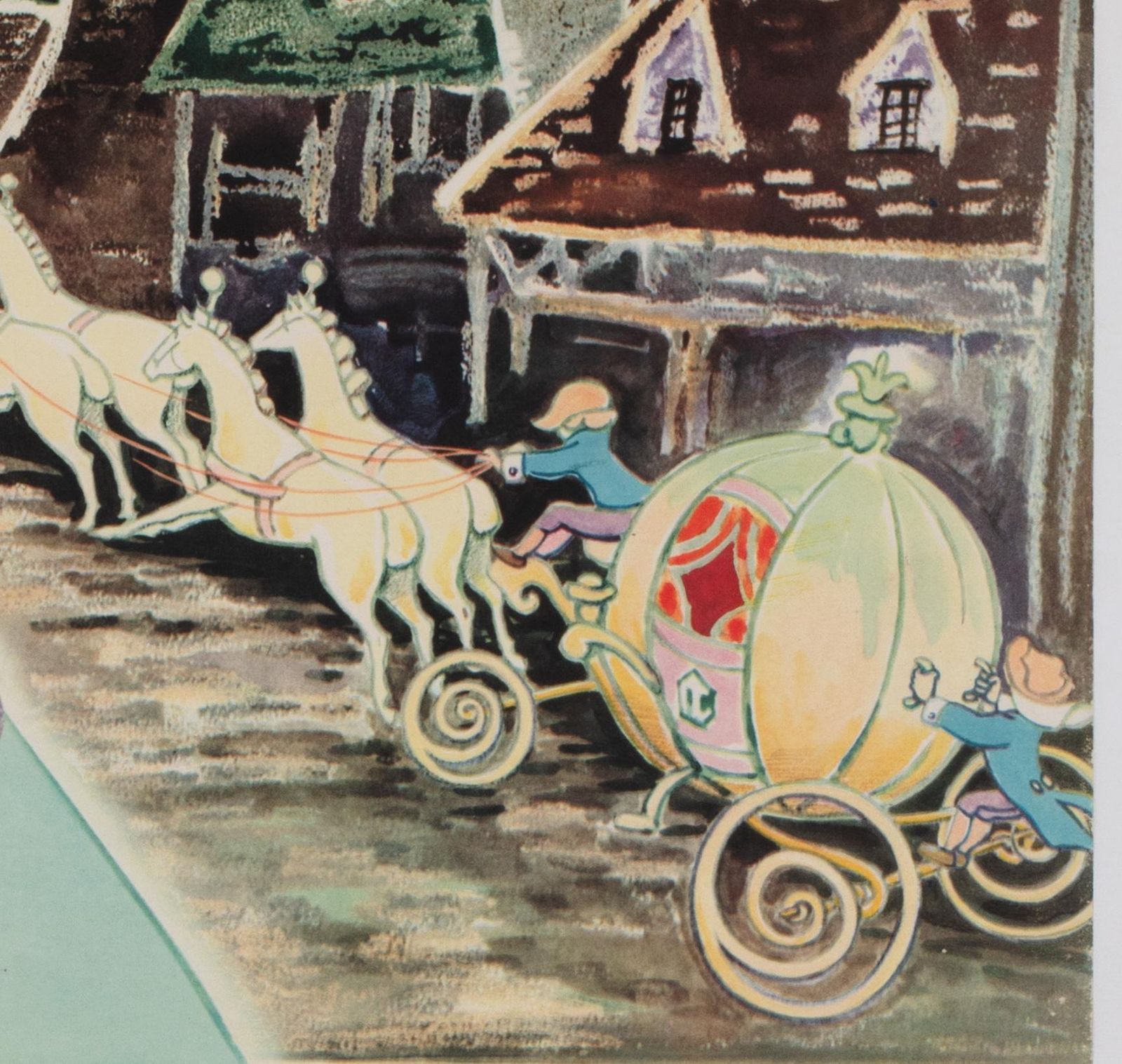 Affiche de cinéma japonaise B2 Cinderella, années 1950, Disney. photo vinterior
