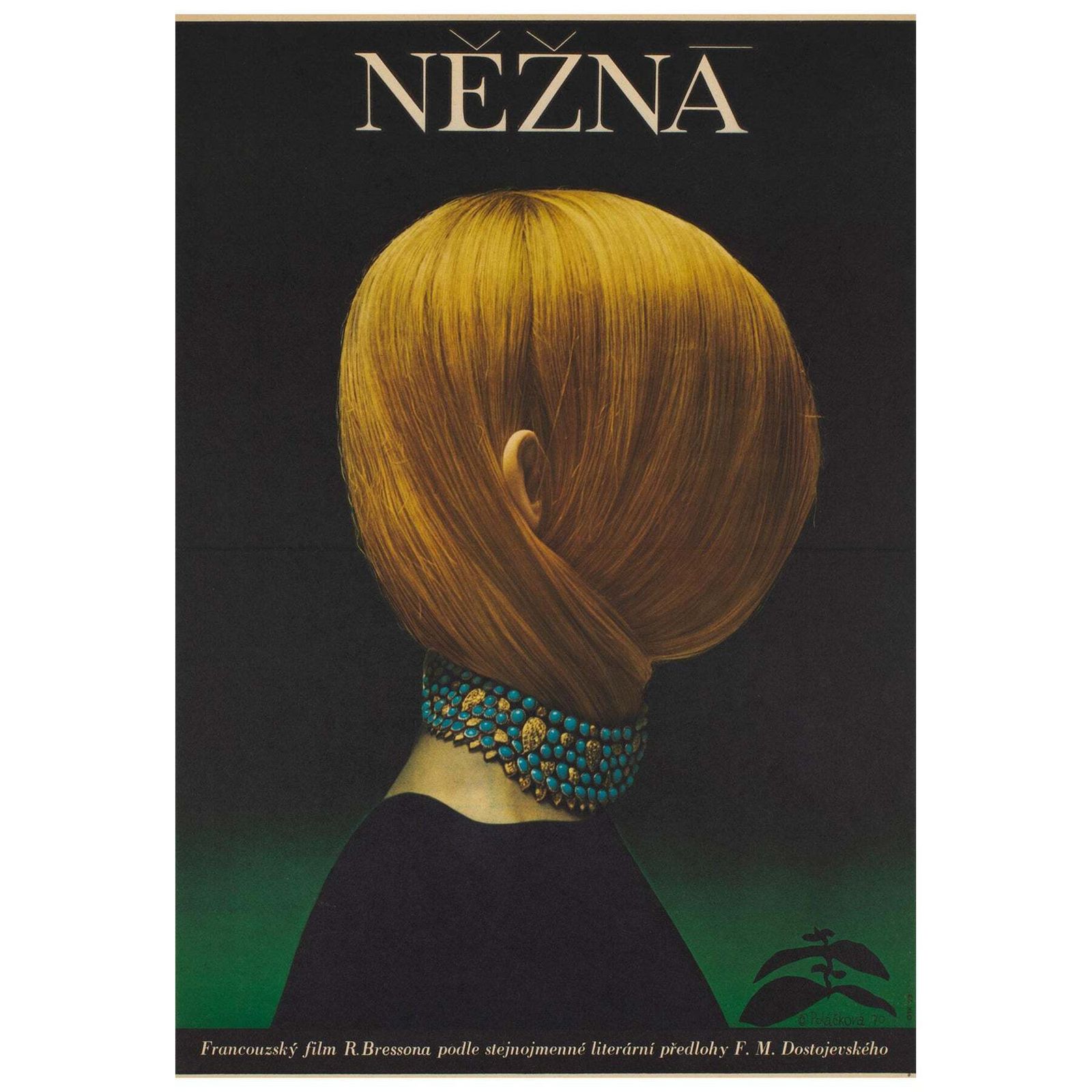 Nezna Une Femme Douce 1970 Original Czech Film Poster, Olga Poláčková Vyleťalová.