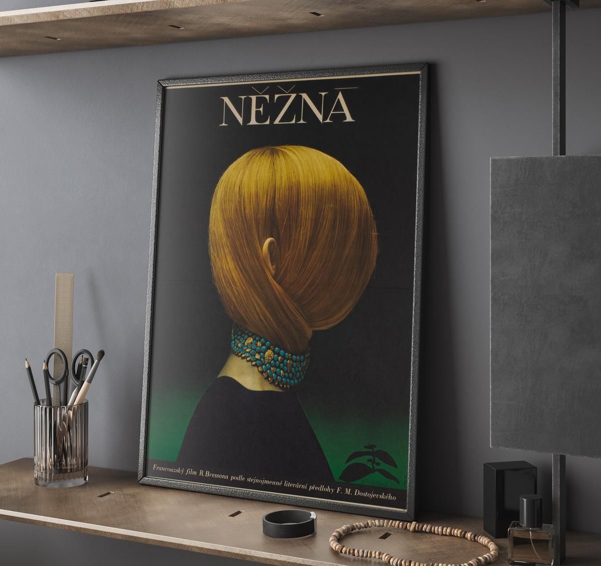 Nezna Une Femme Douce 1970 Original Czech Film Poster, Olga Poláčková Vyleťalová. photo furniture