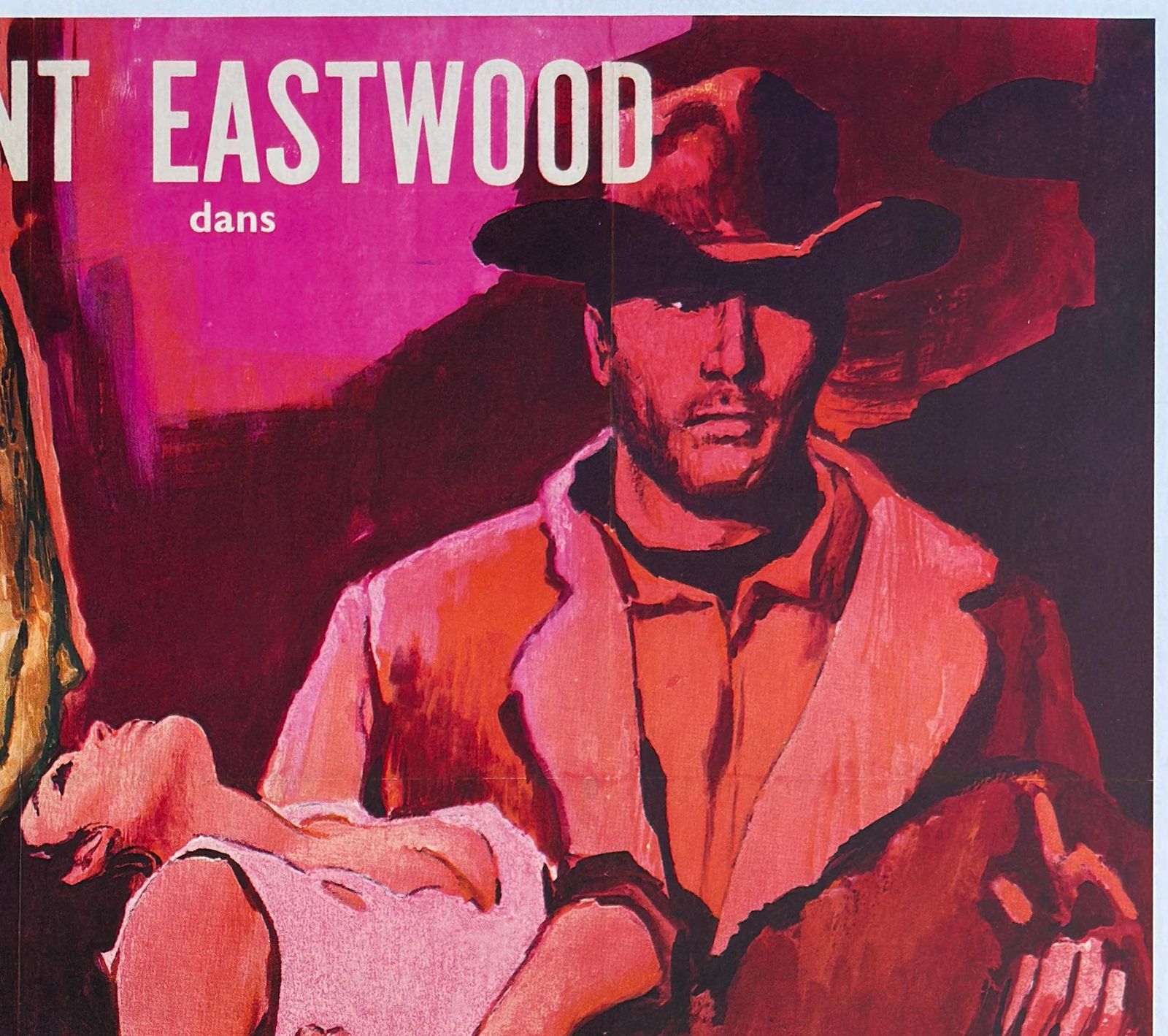 "A Fistful Of Dollars" 1964 Franse Grande filmaffiche, Vanni Tealdi. photo Kunst