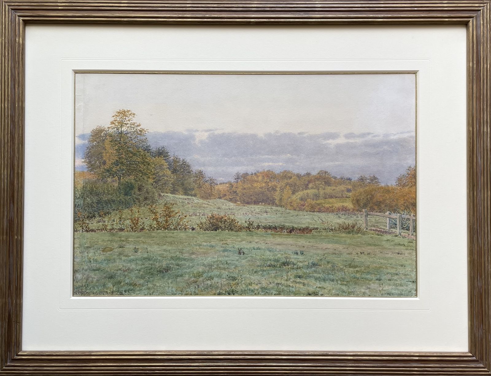 Victorian Pre Raphaelite Landscape Watercolour By George Price Boyce photo furniture