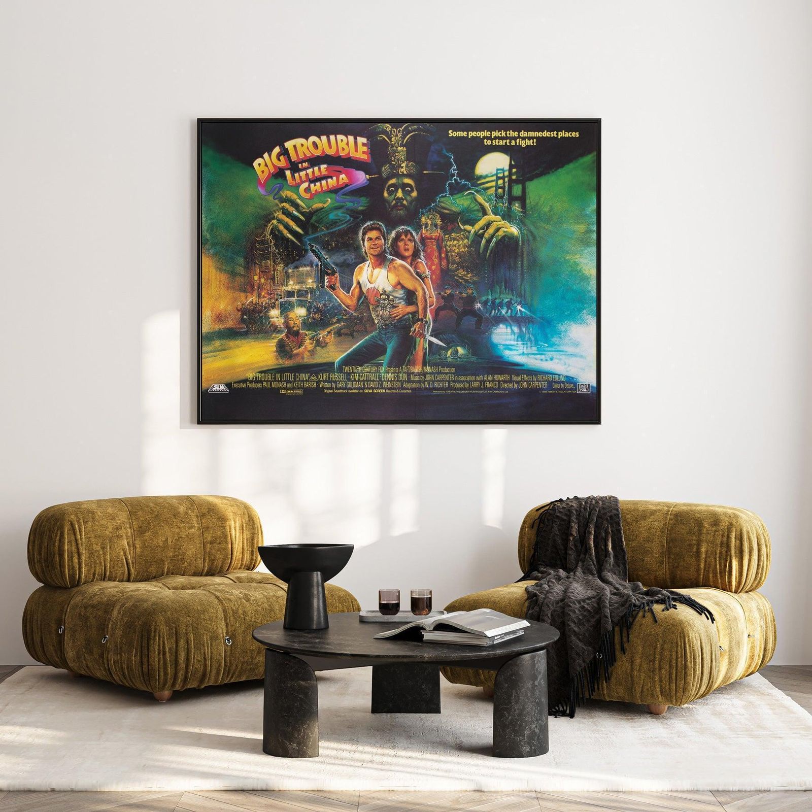 Big Trouble In Little China 1986 Uk Quad Film Poster, Brian Bysouth photo furniture