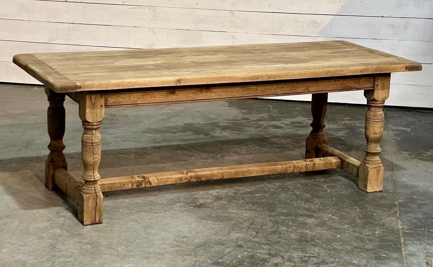 2750.0 Quality Bleached Oak Farmhouse Dining Table photo