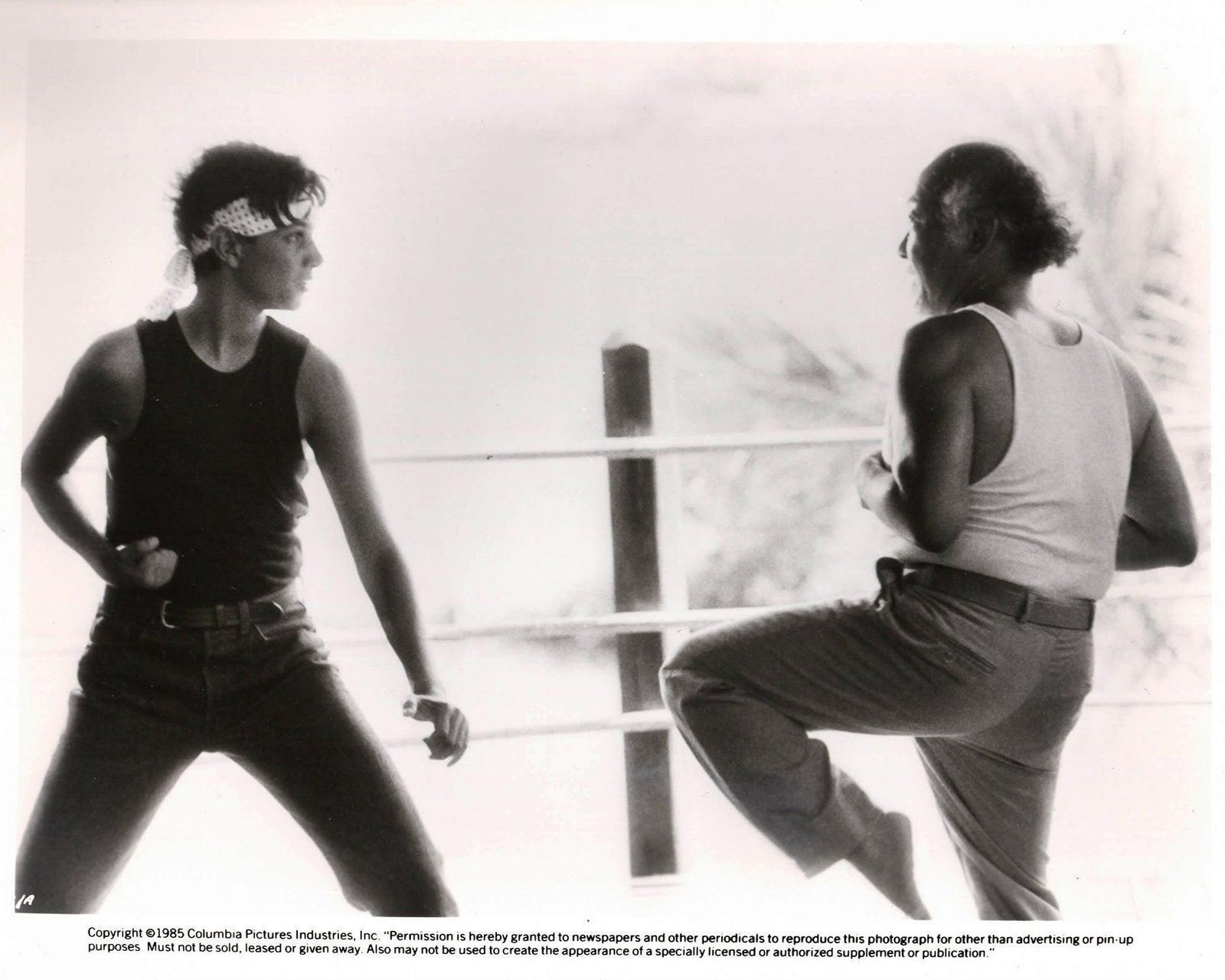 The Karate Kid 1984 Publicity Film Movie Press Still Framed photo vinterior